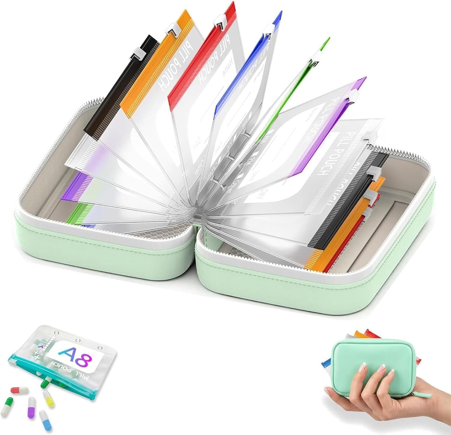 2026 New A8 Waterproof Pill Organiz...