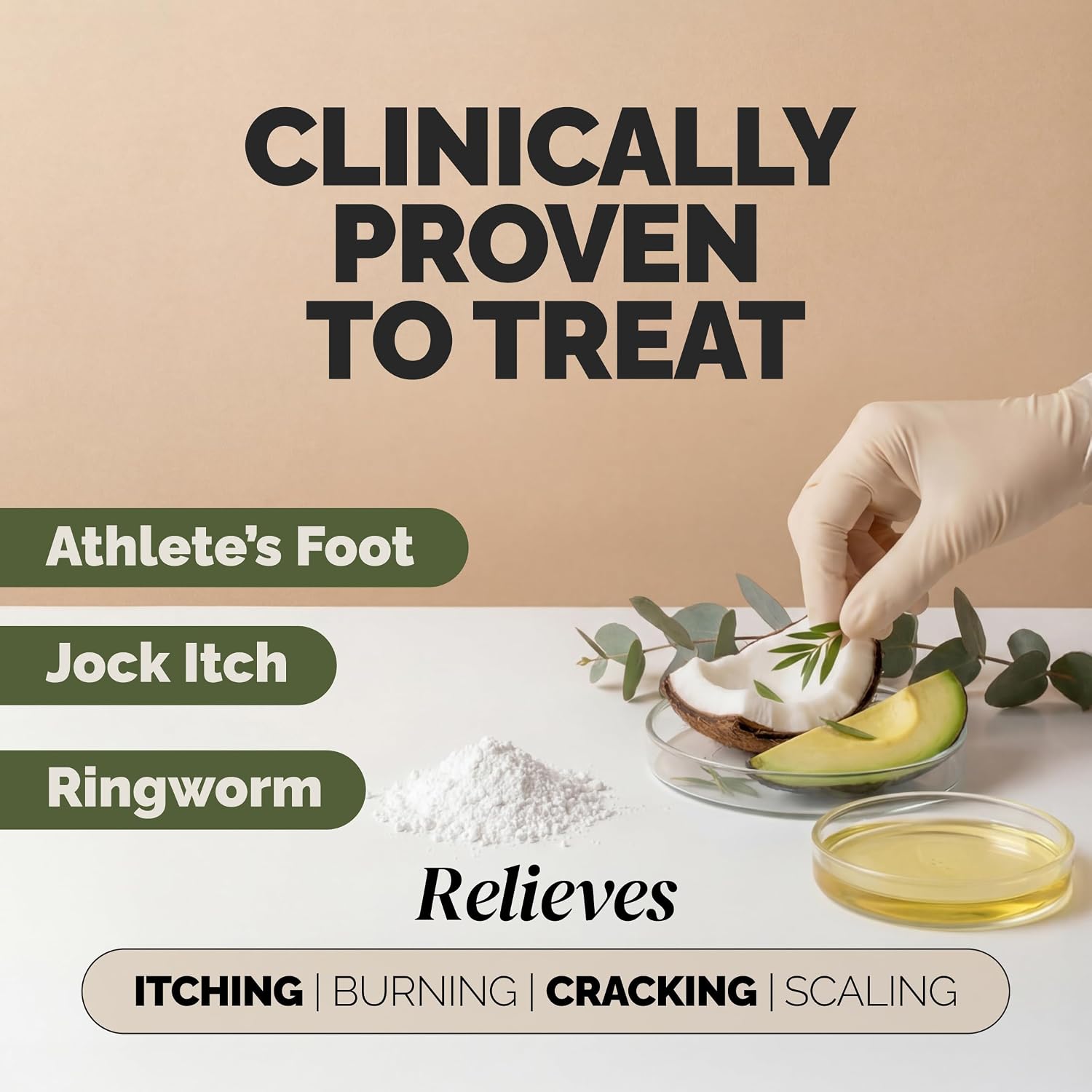Puriya Antifungal Balm, Athlete's Foot, Jock Itch, Ringworm Treatment, 2 oz | Clinically Proven, Concentrated, Antifungal Cream, Relieves Itching, Burning, Cracking, Treats & Hydrates Skin, Plant-Powered - Image 5