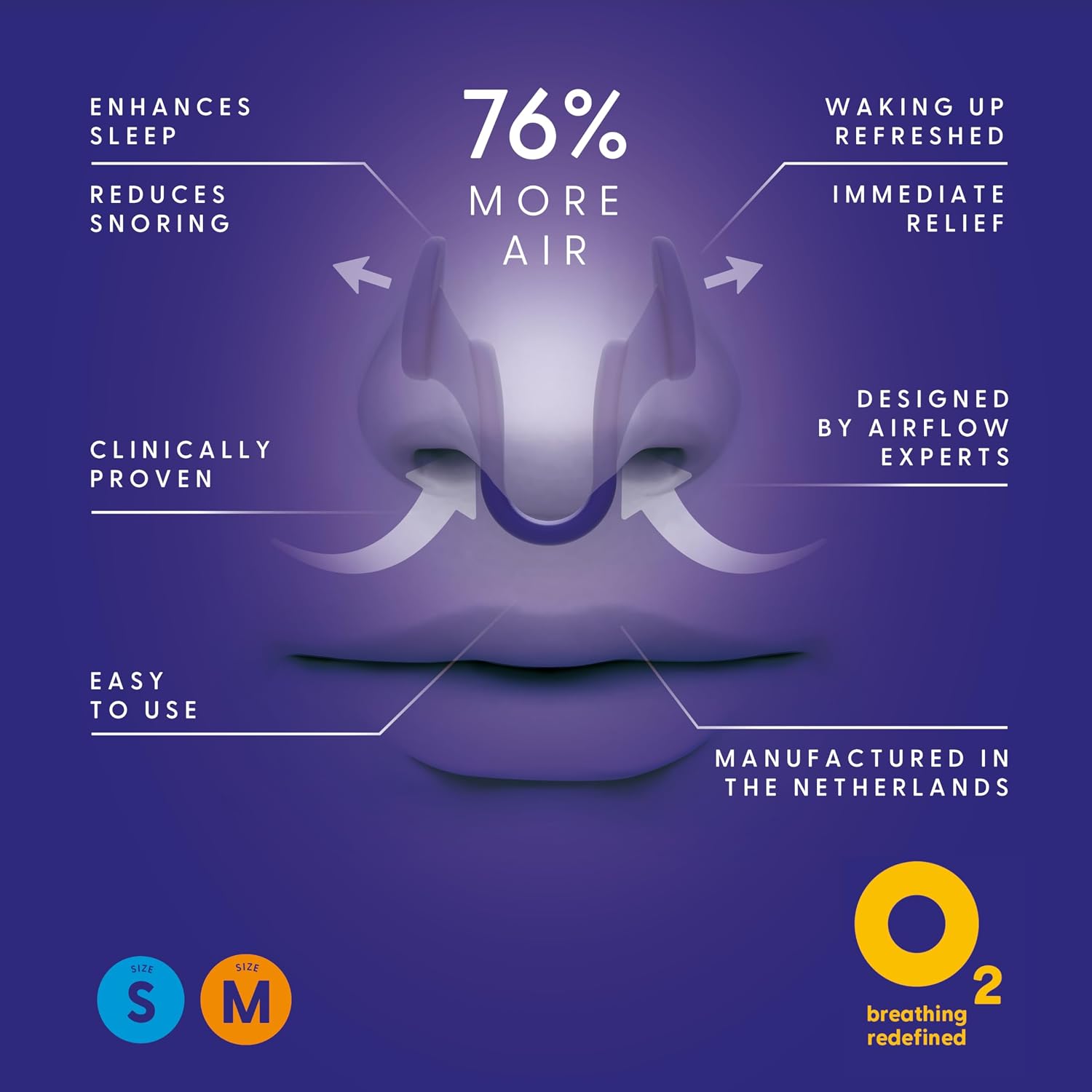Air Max Nasal Dilators Trial Pack - Anti Snoring Devices - 76% More Airflow for Better Breathing & Against Nasal Congestion - Guaranteed Fit (1x Small & 1x Medium) - Reusable - Image 3