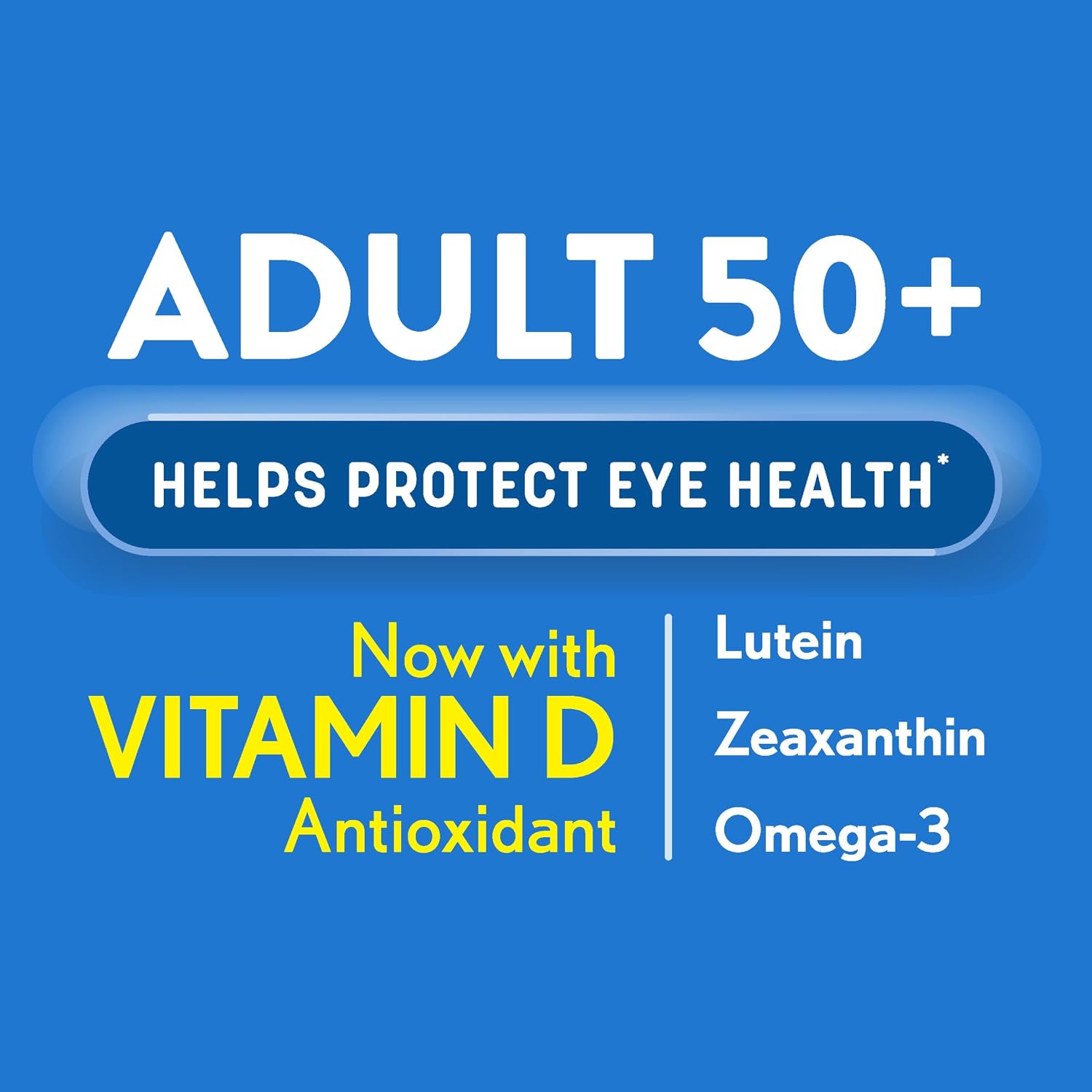 Ocuvite 50+ Eye Vitamin & Mineral Supplement, Multivitamin for Vision & Ocular Health with Omega-3, Zinc, Vitamins C & E, Lutein & Zeaxanthin, Zinc Supplements for Women and Men, 90 Softgels - Image 2