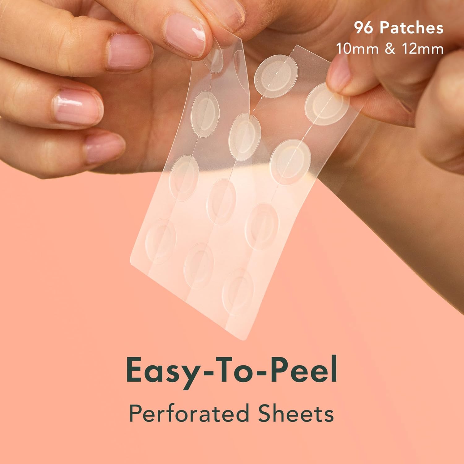 Rael Miracle Invisible Spot Cover Hydrocolloid Acne Pimple Patches (96 Ct) | Ultra-Thin Patch for Face, Absorbs Fluid From Blemishes, Facial Sticker, Korean Skin Care, Pore Care, 2 Sizes - Image 2