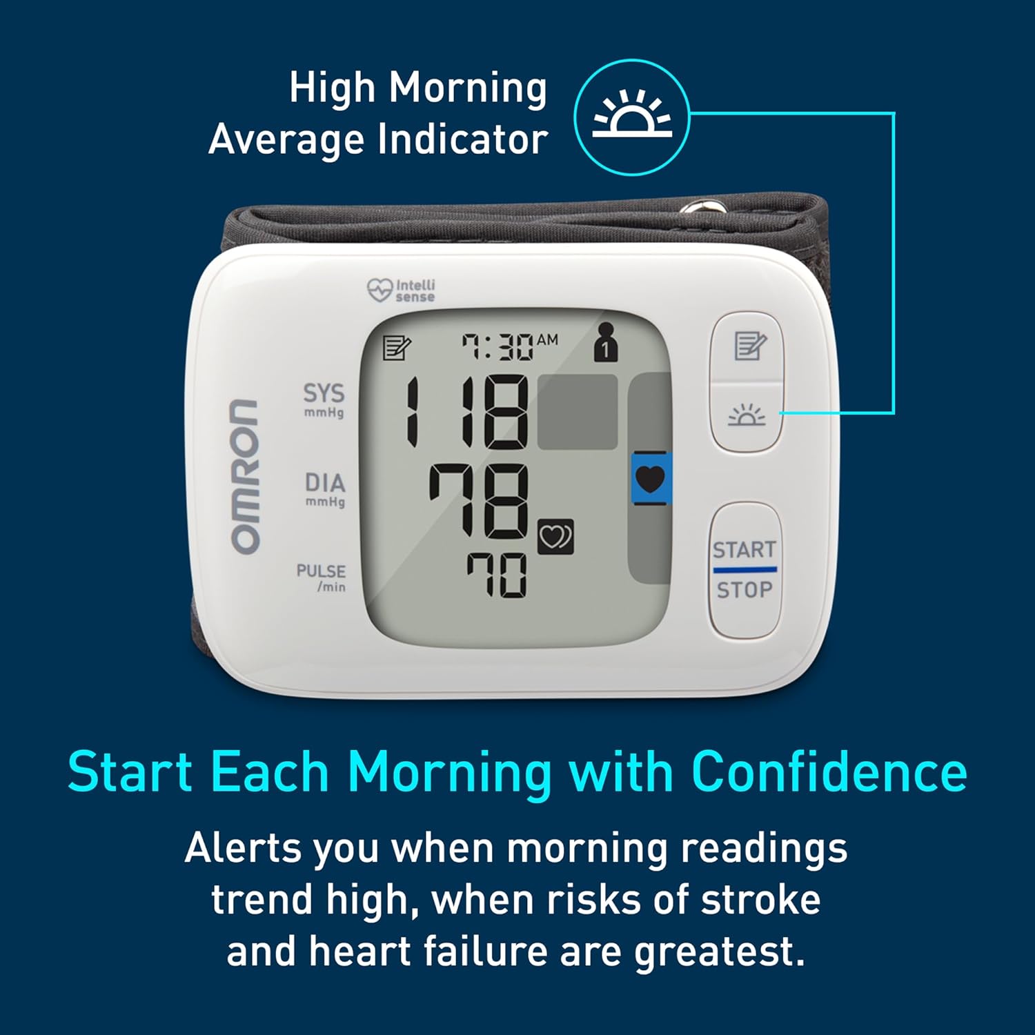 OMRON Gold Wireless Wrist Blood Pressure Monitor for Home Use | #1 Doctor & Pharmacist Recommended Brand - Clinically Validated - Connect App - Image 4