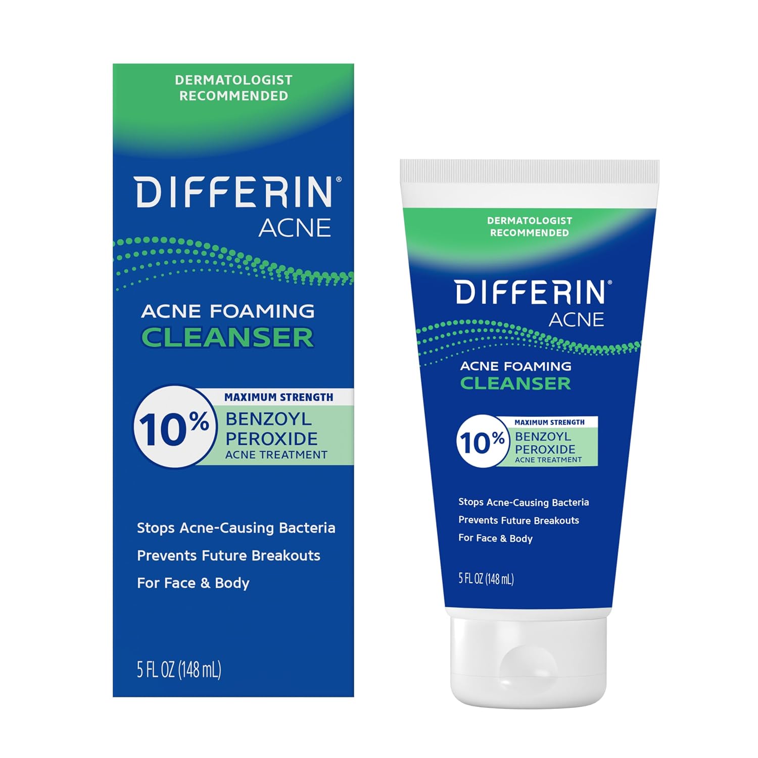 Differin Acne Face Wash with 10% Be...
