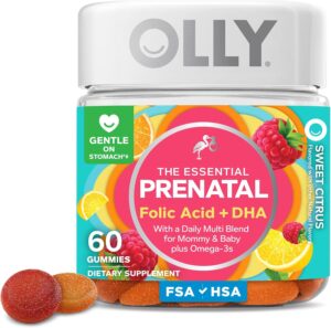 OLLY Prenatal Multivitamin Gummy, D...