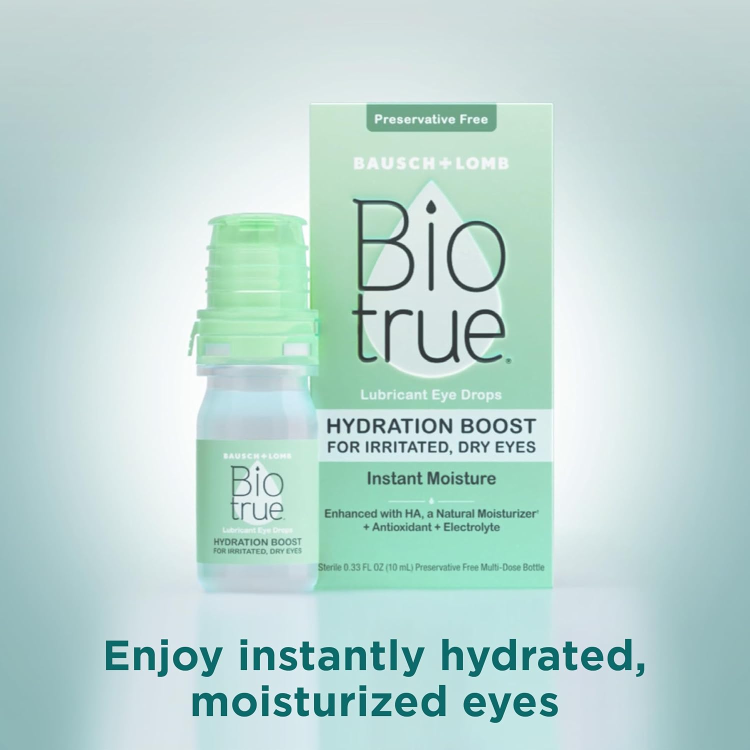 Biotrue Hydration Boost, Preservative-Free Eye Drops for Dry Eyes, Instantly Moisturizes, Rehydrates, Contact Lens Friendly, Refresh & Relieve Eye Irritation, 0.33 FL Oz (Pack of 1) - Image 3