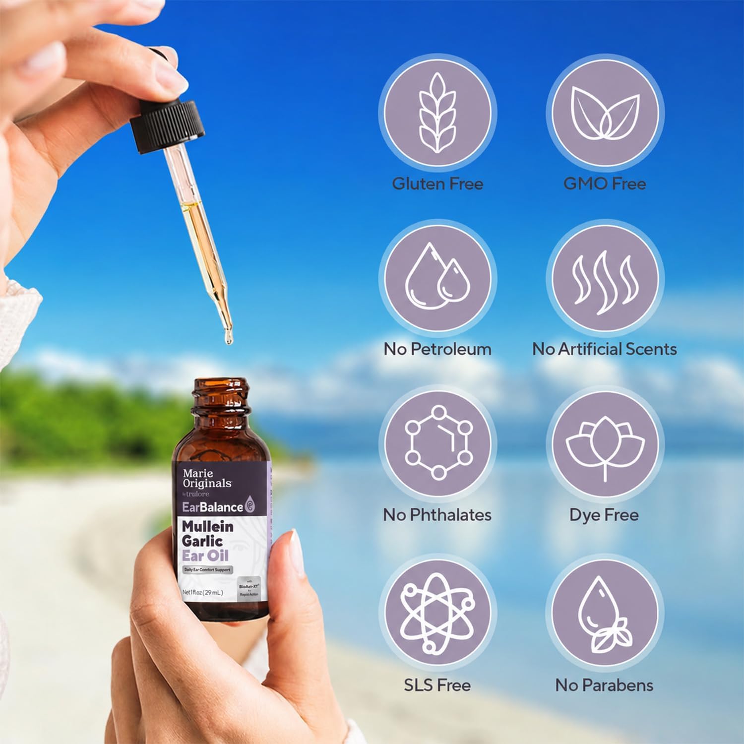 Marie Originals Mullein Garlic Ear Oil Drops, Natural Ear Oil, 2 Pack | Mullein ear oil and garlic ear oil with olive oil and calendula; natural ear oil drops support moisture and cleansing - Image 6