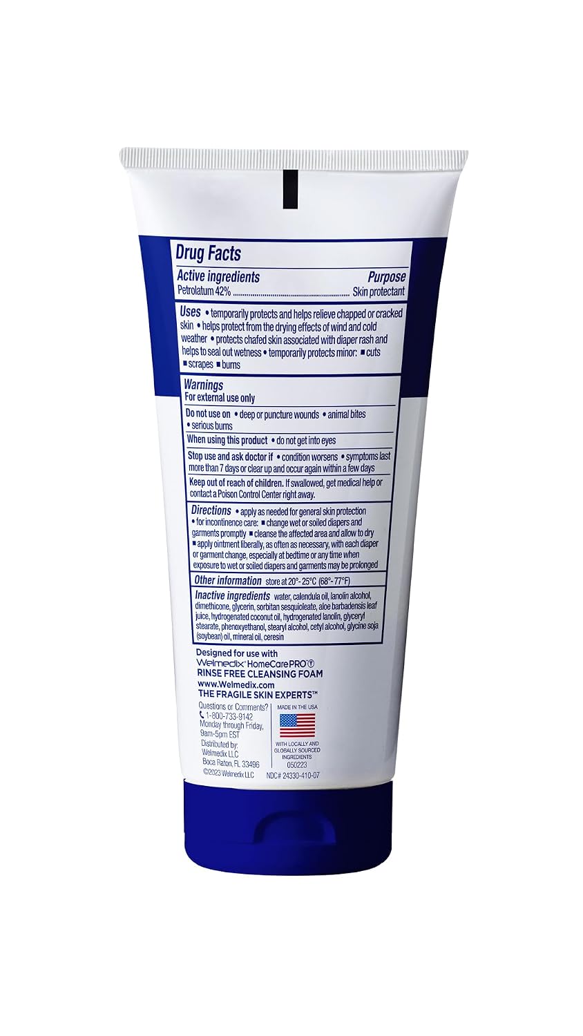 Welmedix Healing Ointment for Dry Skin - Skin Protection Barrier Cream | Hospital Grade Intensive Healing Ointment - Moisturizer for Very Dry, Cracked Skin - 5oz Tube - Image 2