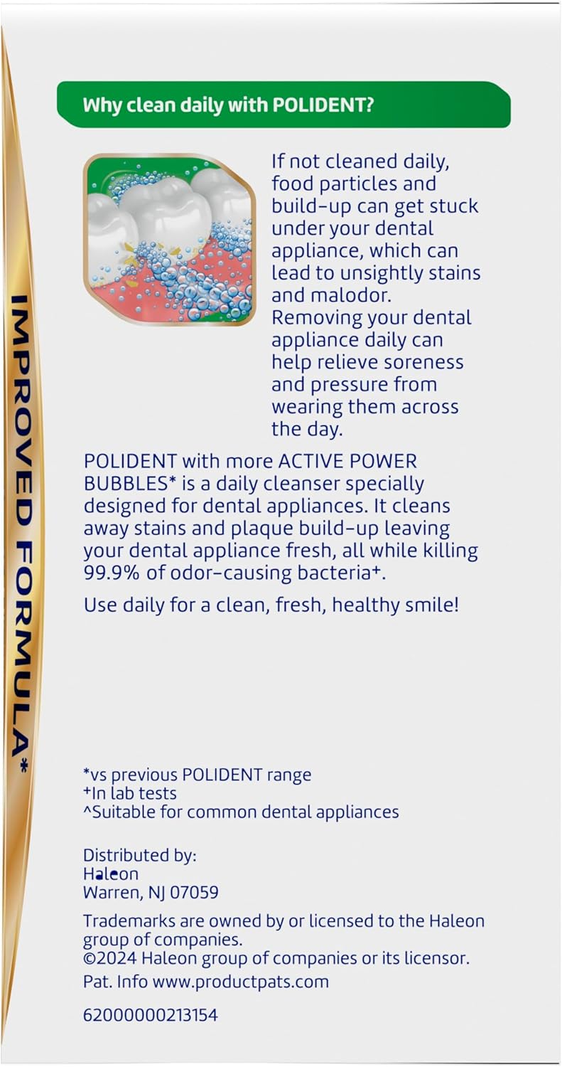 Polident 3 Minute Antibacterial Retainer Cleaner Tablets, 90 Count (2 Pack) - Image 14