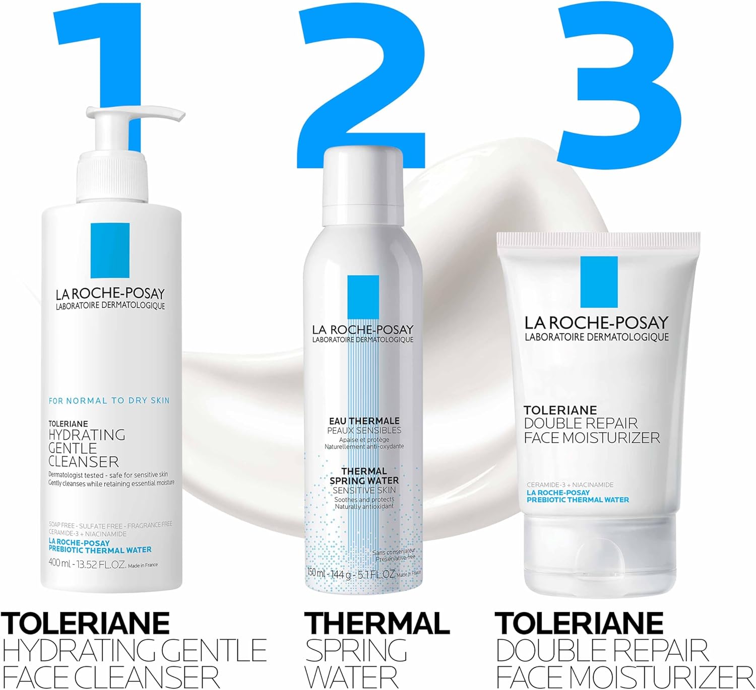 Toleriane Double Repair Face Moisturizer, Daily Moisturizer Face Cream with Ceramide and Niacinamide for All Skin Types - Image 8