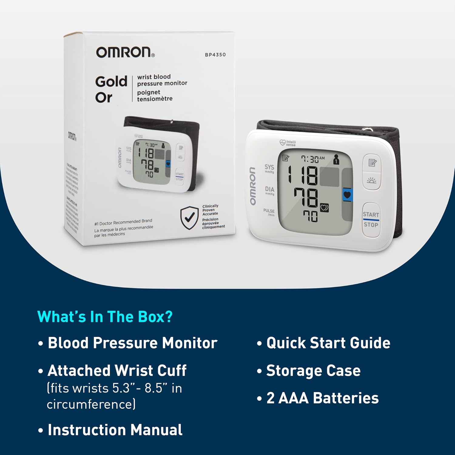 OMRON Gold Wireless Wrist Blood Pressure Monitor for Home Use | #1 Doctor & Pharmacist Recommended Brand - Clinically Validated - Connect App - Image 6