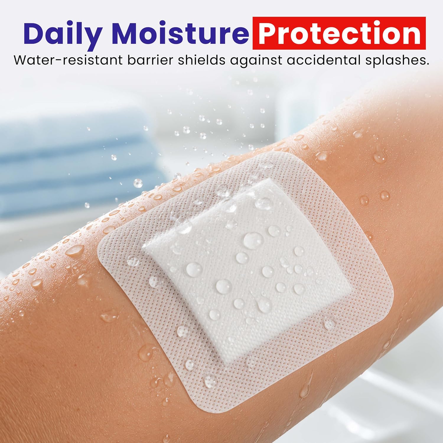 HEALQU Island Dressing - 4"x4", 30 Count - Bordered Gauze Sterile Individually Wrapped Gauze Pads, Water-Resistant, Non-Woven Backing - Soft and Breathable Wound Dressing for First Aid and Medical | Water-Resistant, Latex-Free, High Absorbent, Adhesive Border, Non-Stick Center, Breathable Pad - Image 6