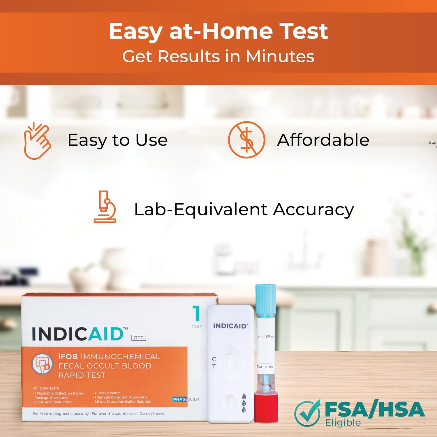 iFOB Immunochemical Fecal Occult Blood Screening 1 Pack | FIT Colon Health Screening at Home, Test for Ulcers, Polyps & Colitis, Accurate & Easy Sample Collection - Image 3