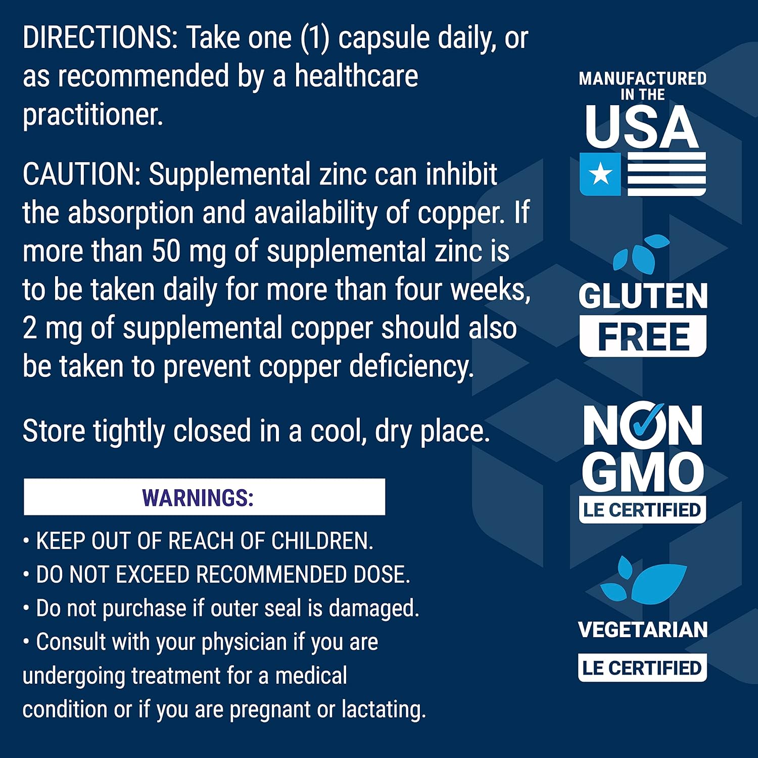 Life Extension Zinc Caps, zinc 50 mg, zinc Citrate, Support The Body's Immune defenses, Ultra-absorbable, Vegetarian, Non-GMO, Gluten-Free, 90 Vegetarian Capsules | Zinc 50 mg as Zinc Citrate Supports the Body's Immune Defenses, Ultra-Absorbable, Vegetarian, Non-GMO & Gluten-Free - Image 7