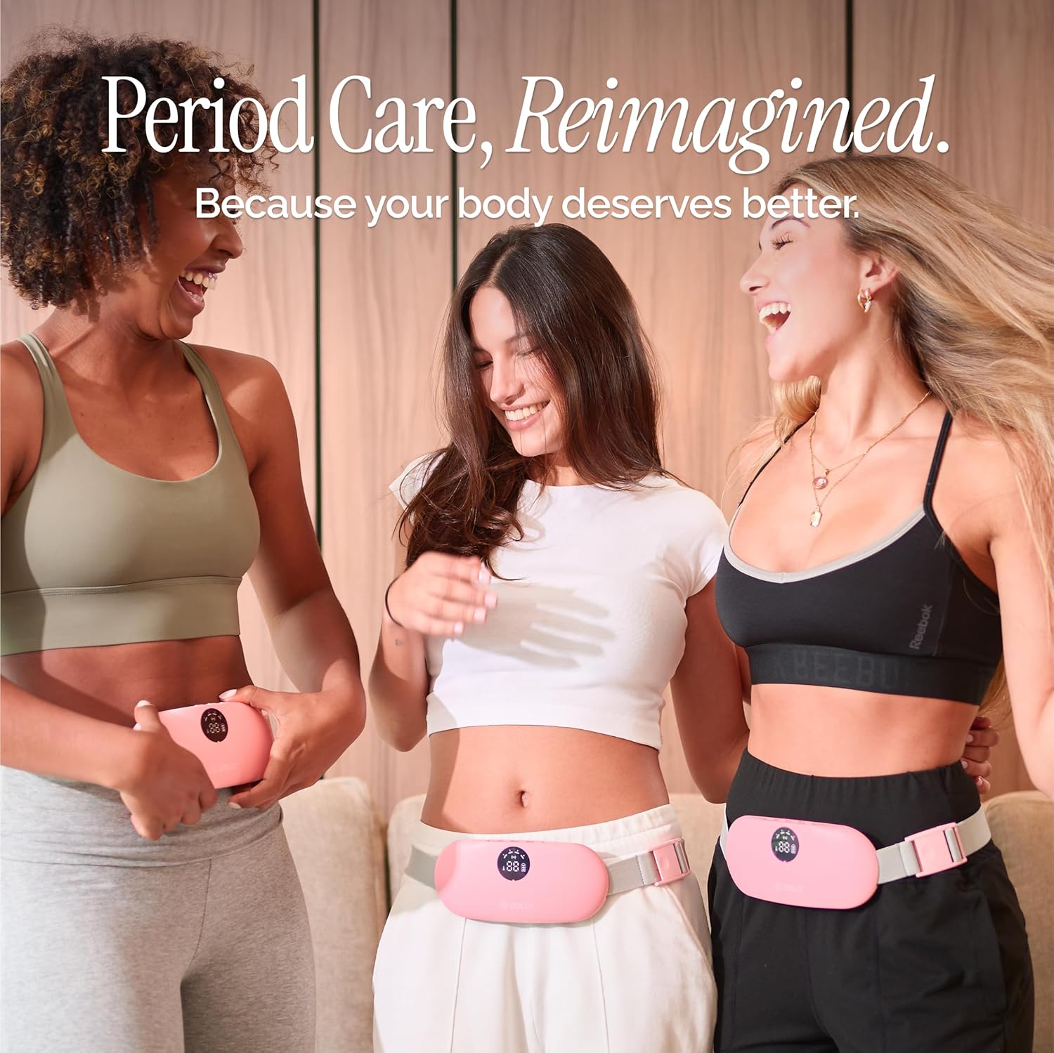 Menstrual Heating Pad for Period Cramps – Portable Heating Pad for Period Cramps Relief with Heat & Massage, Wearable Cordless Warmer for Pain Relief, Rechargeable & Wireless for Women - Image 8