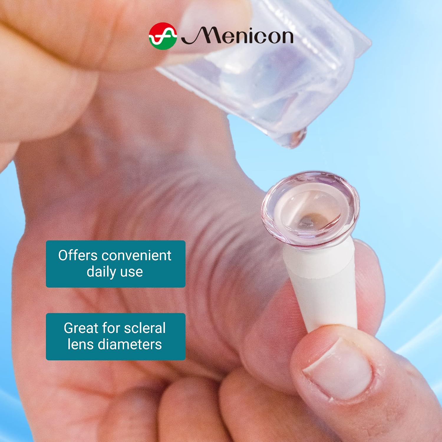 Menicon LacriPure Saline Contact Lens Solution 5ml 98 vials 3 Months Supply - Image 5