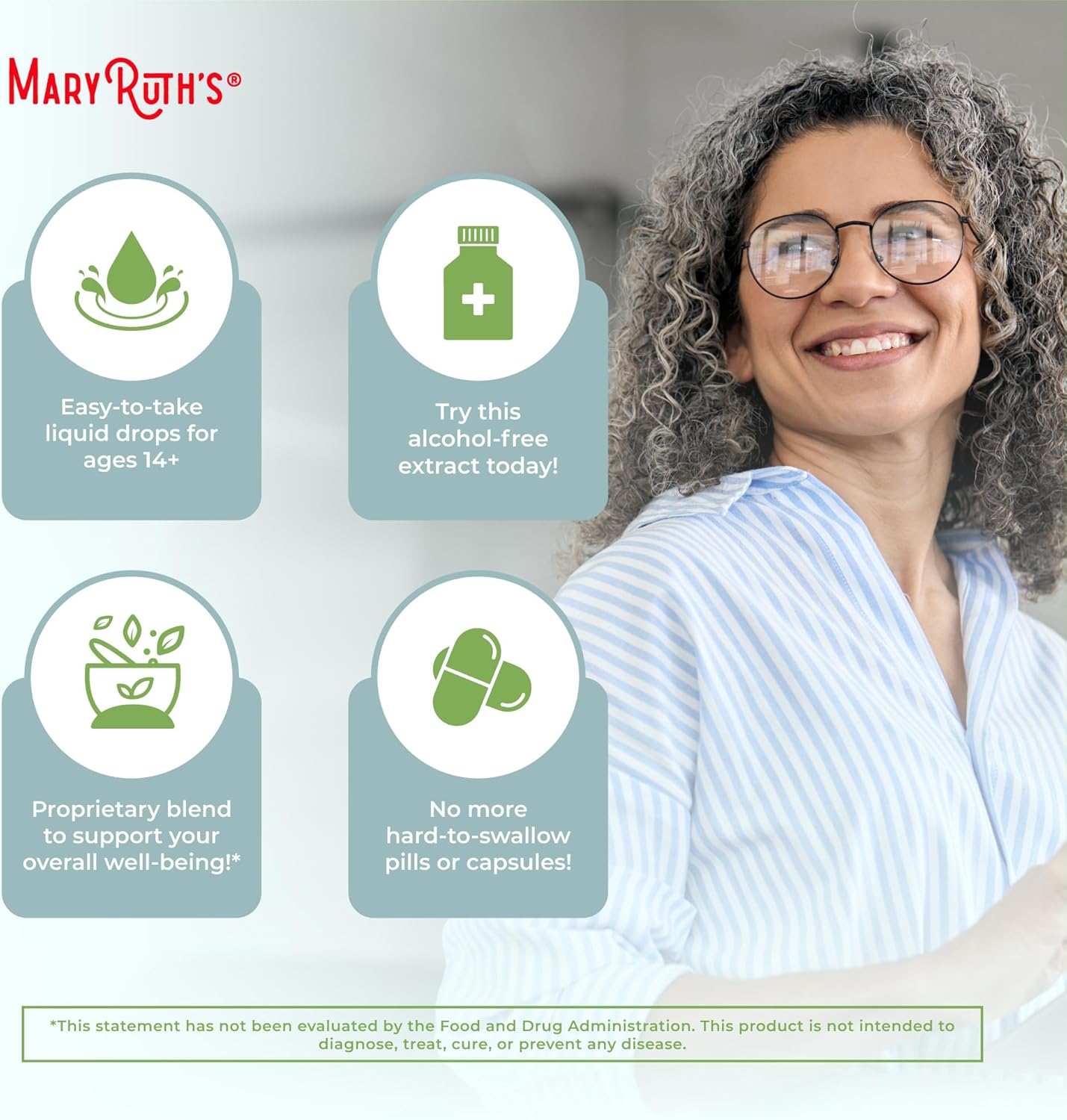 MARYRUTH'S Adrenal & Focus Drops | Supplement for Focus & Stress Support | Adaptogenic & Nervine Herbs | Ginkgo Leaf, Astragalus Root, & More | Vegan | USDA Organic | CLP Certified | Non-GMO | 1 oz | Adaptogenic & Nervine Herbs, Ginkgo Leaf, Astragalus Root, & More, Vegan, USDA Organic, CLP Certified, Non-GMO, 1 oz - Image 6