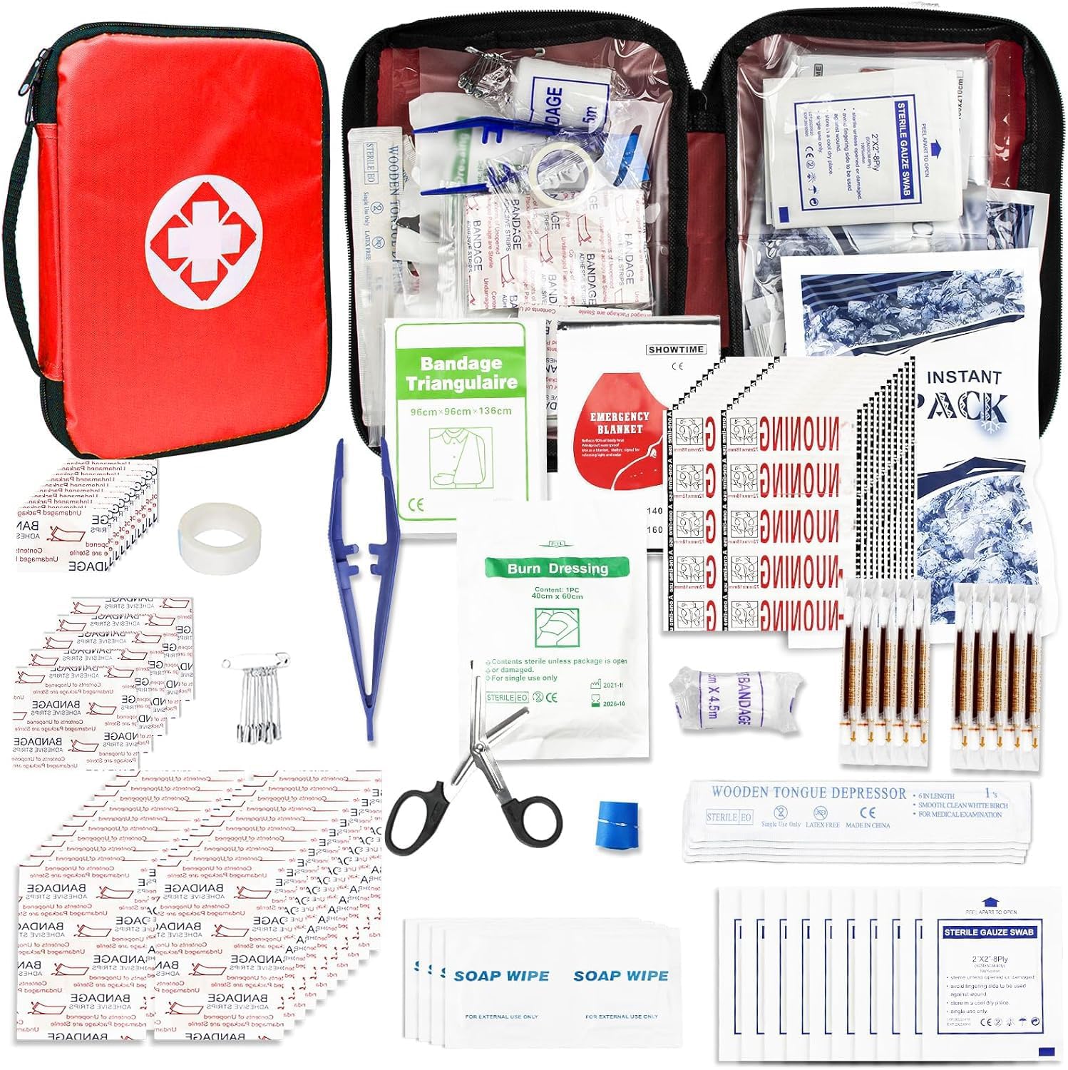 First Aid Kit 300PCS Car Home Campi...