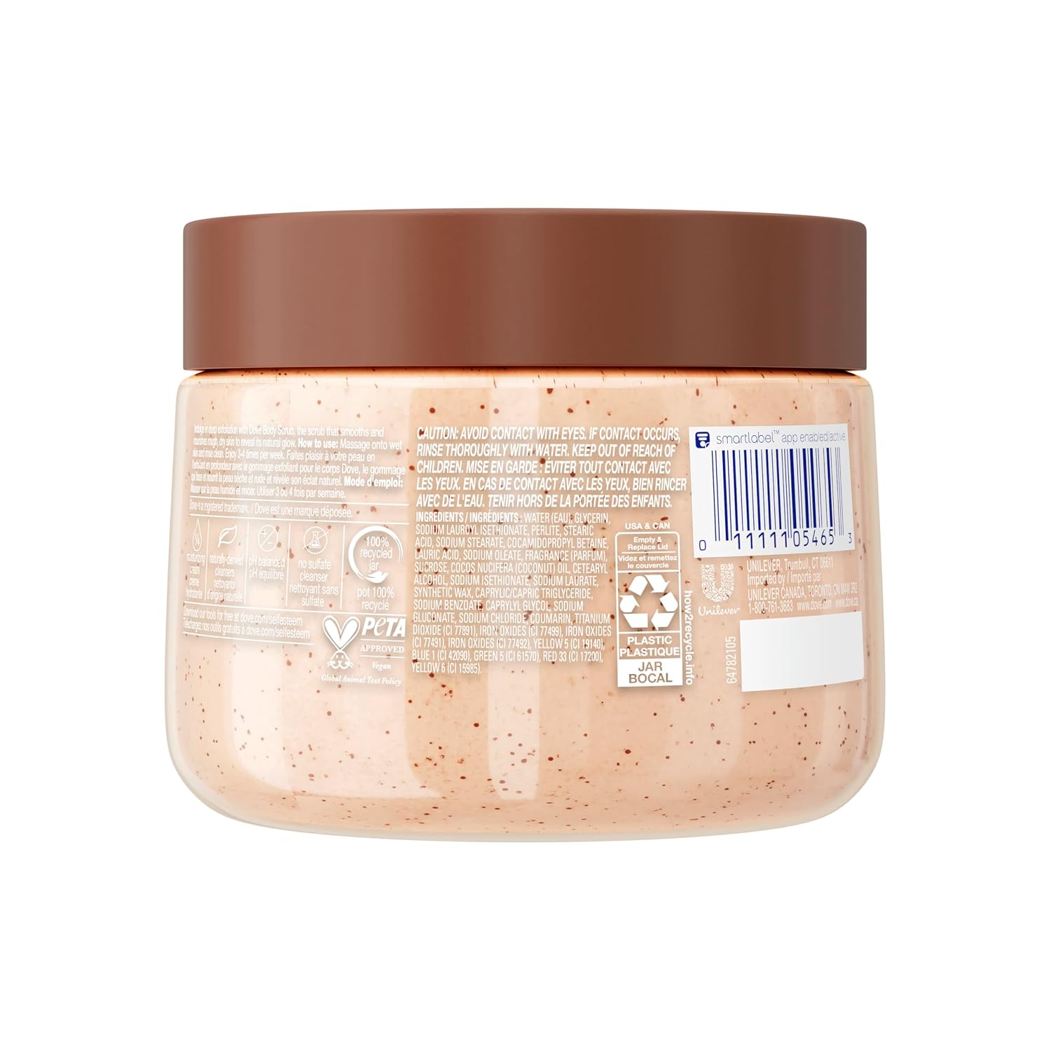 Dove Body Scrub Brown Sugar & Coconut Butter, 15 oz | Exfoliating body scrub that buffs away dull skin and deeply nourishes for soft, smooth and radiant skin - Image 2