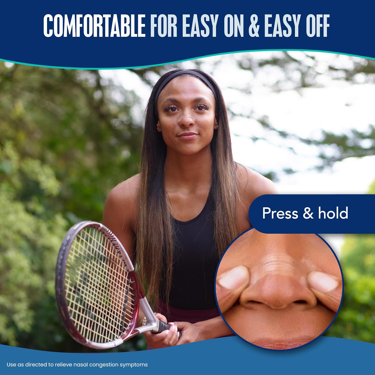 Breathe Right Nasal Strips, Extra Strength, Nasal Congestion, Clear, 26ct | Opens nose and increases nasal airflow, helps relieve nasal congestion for better breathing, drug-free, use anytime, anywhere - Image 6