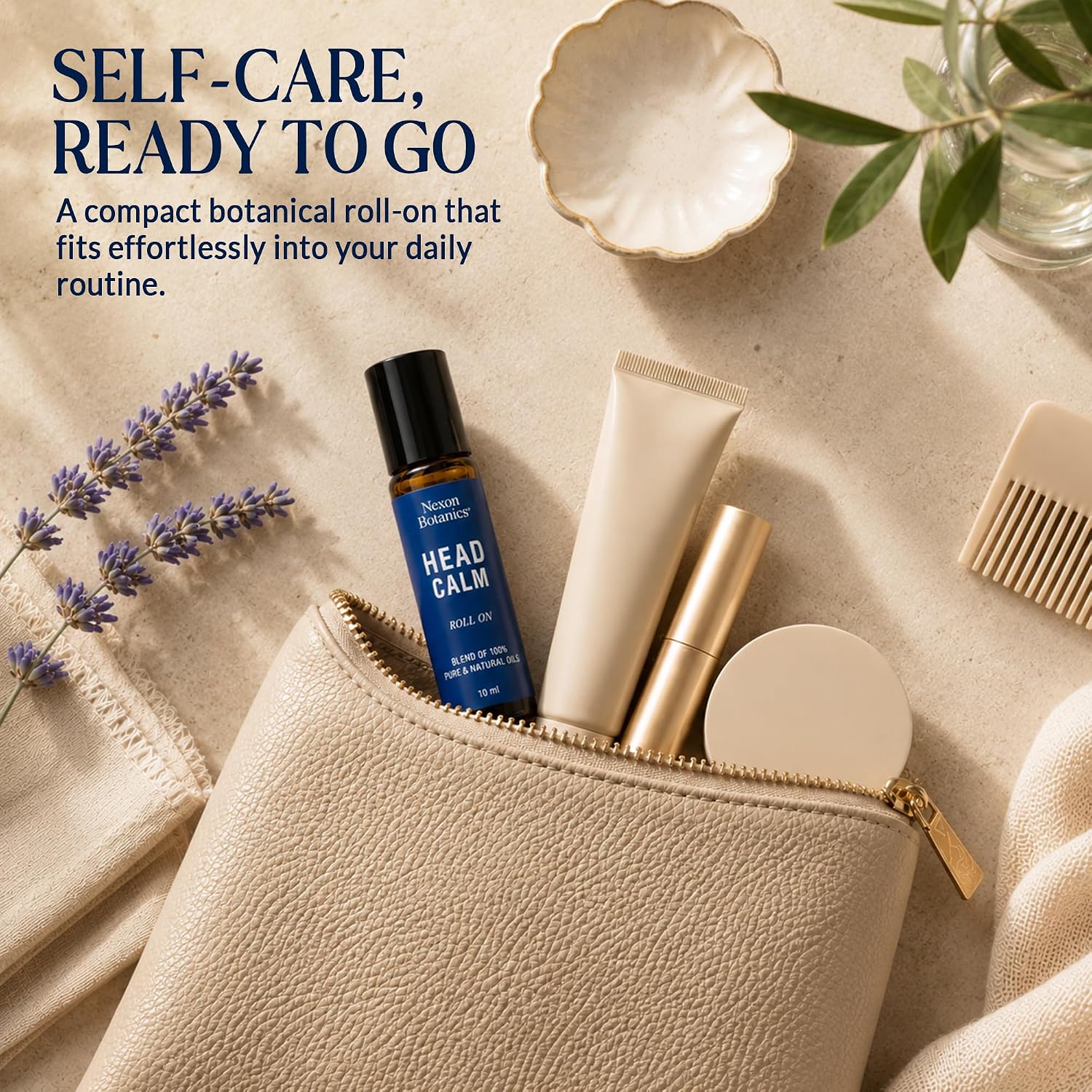 Head Calm Essential Oil Roll-On 10 ml for Migraine & Headache Relief | Soothing Essential Oil Roller Ball Blended with Pure & Natural Essential Oils - Nexon Botanics - Image 6