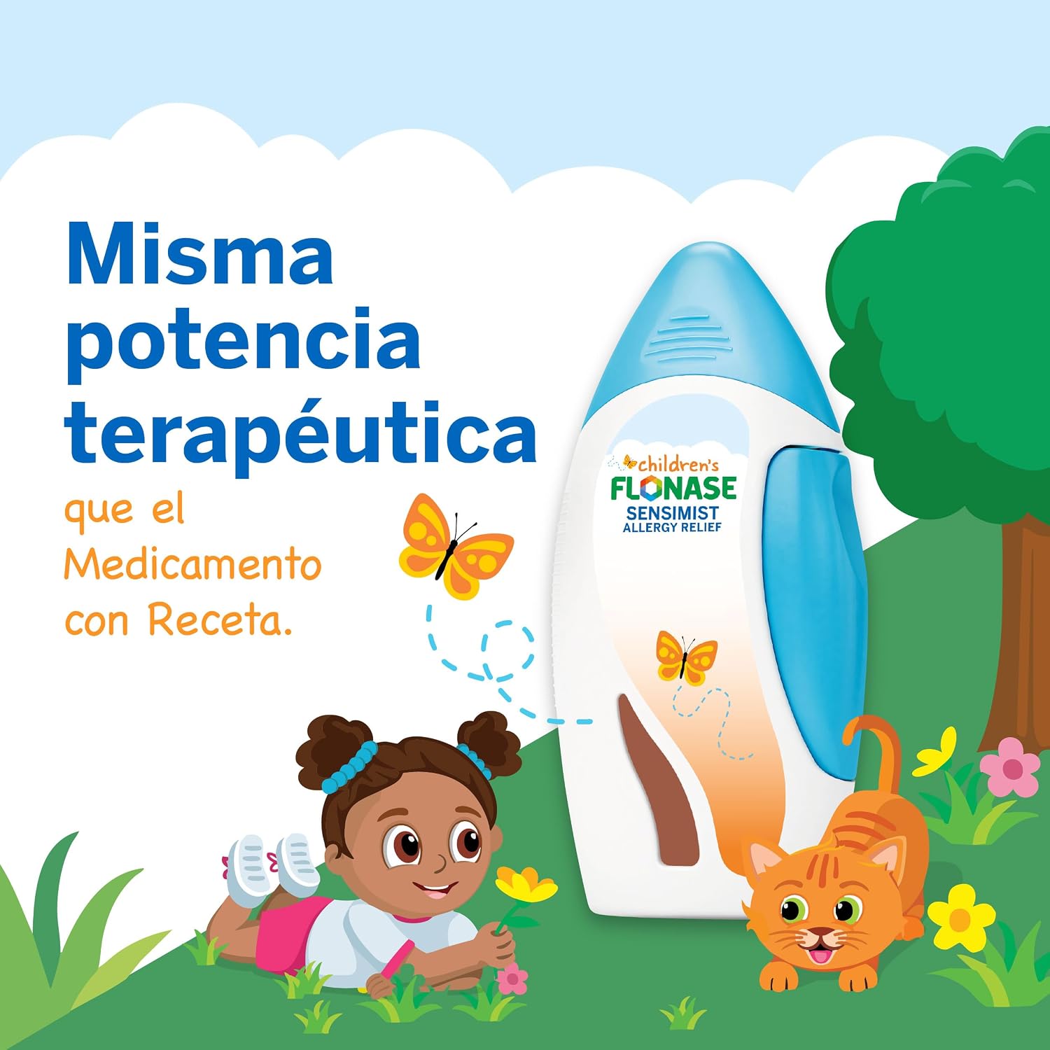 Flonase Children's Sensimist Allergy Relief Spray, 60 Sprays | Fluticasone Propionate Nasal Spray, Multi-Symptom Relief, 24-Hour Non-Drowsy Allergy Relief, Full Prescription Strength - Image 18