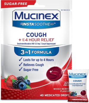Mucinex Instasoothe SugarFree Cough...