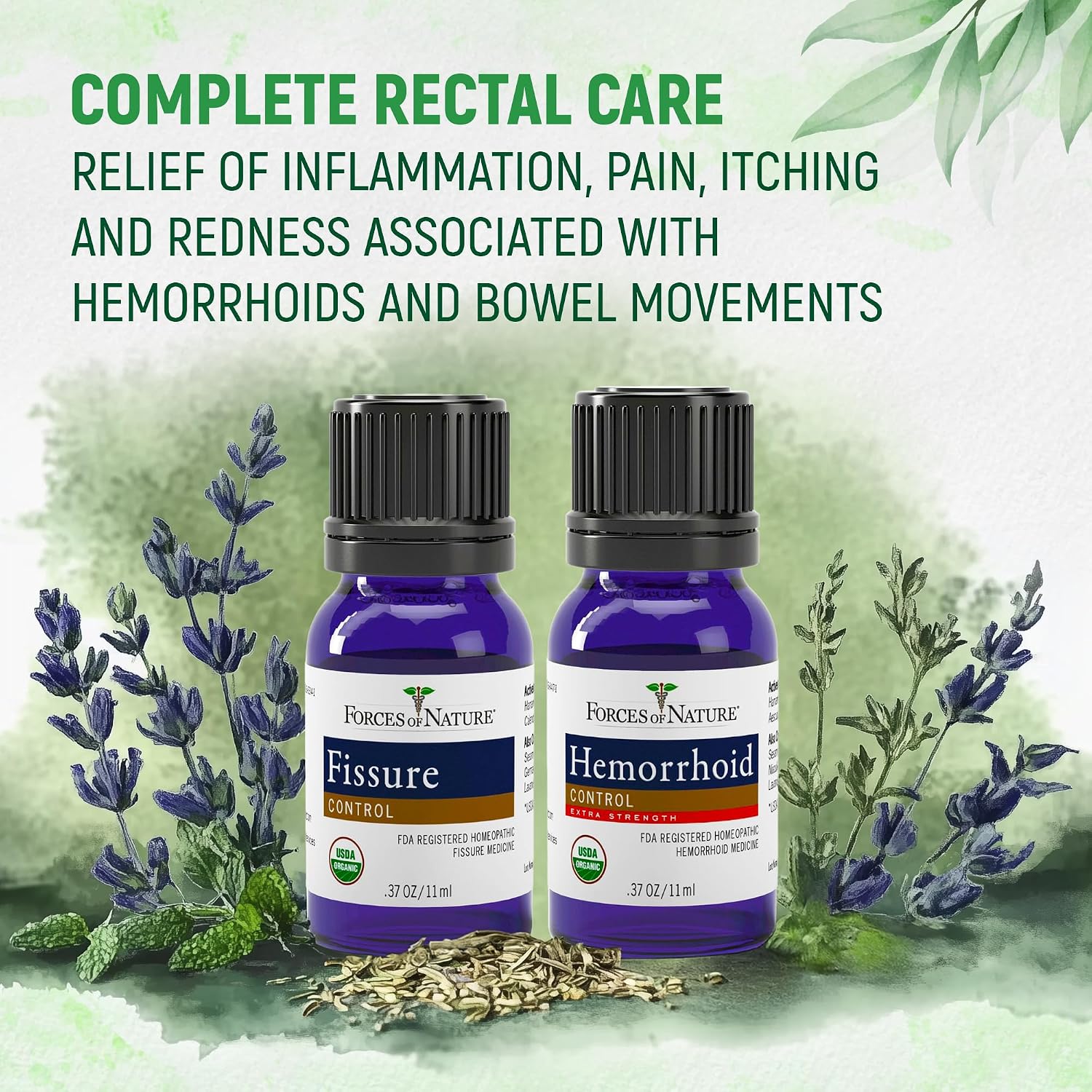 Forces of Nature Hemorrhoid Control Extra Strength (5ml) + Fissure Control (11ml) | Virtual Bundle - Image 9