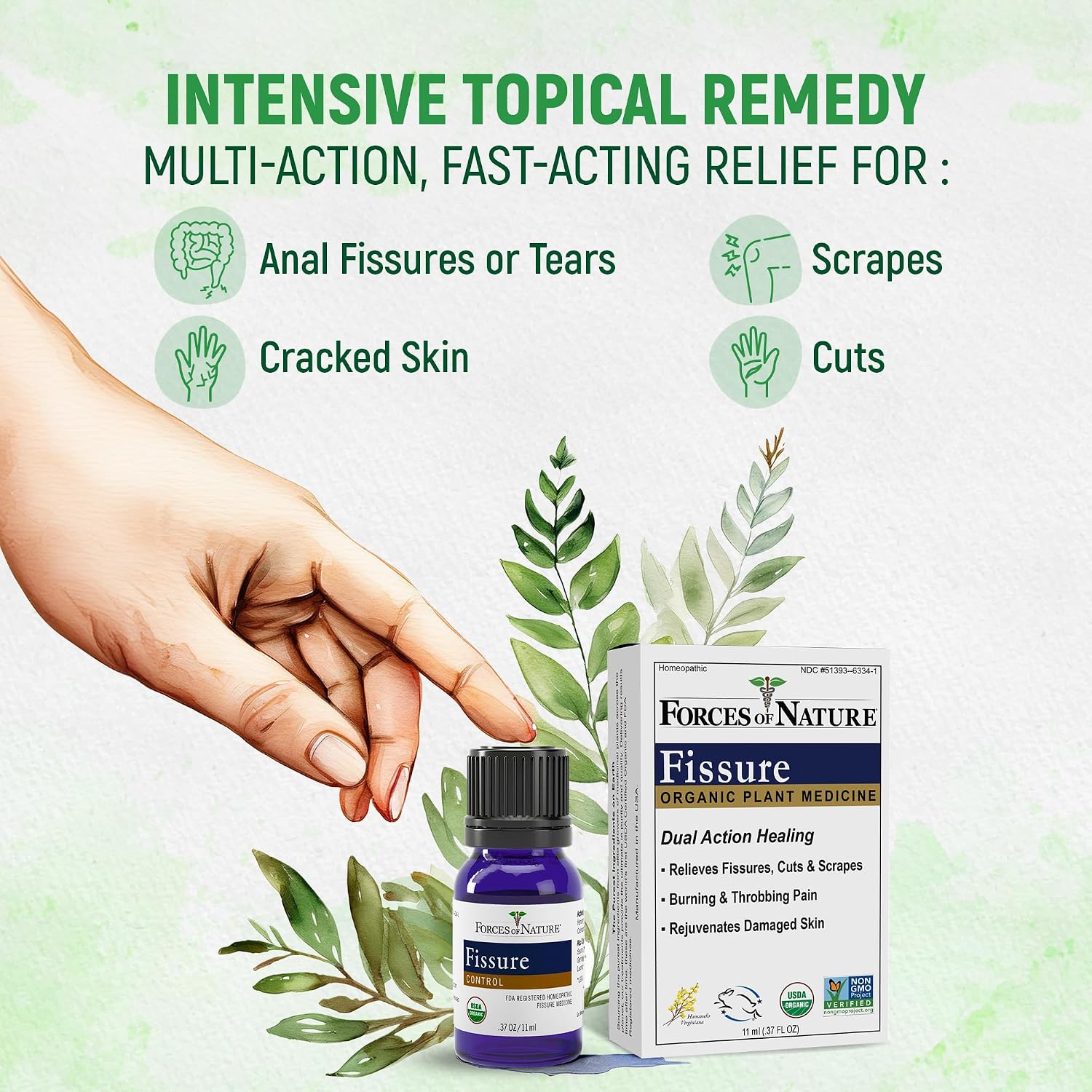 Forces of Nature Hemorrhoid Control Extra Strength (5ml) + Fissure Control (11ml) | Virtual Bundle - Image 6