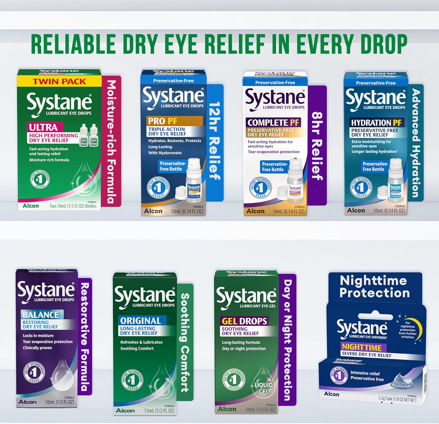 Systane UlTRA Lubricant Dry Eye Drops, 0.33 Fl Oz, 2 Pack - Image 6