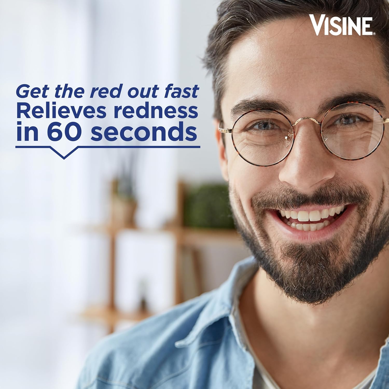 Visine Red Eye Comfort Redness Relief Eye Drops, 0.5 fl. oz | Works Fast, Immediate & Essential Relief, Refreshing Feel, For Minor Irritations & Computer Use - Image 3