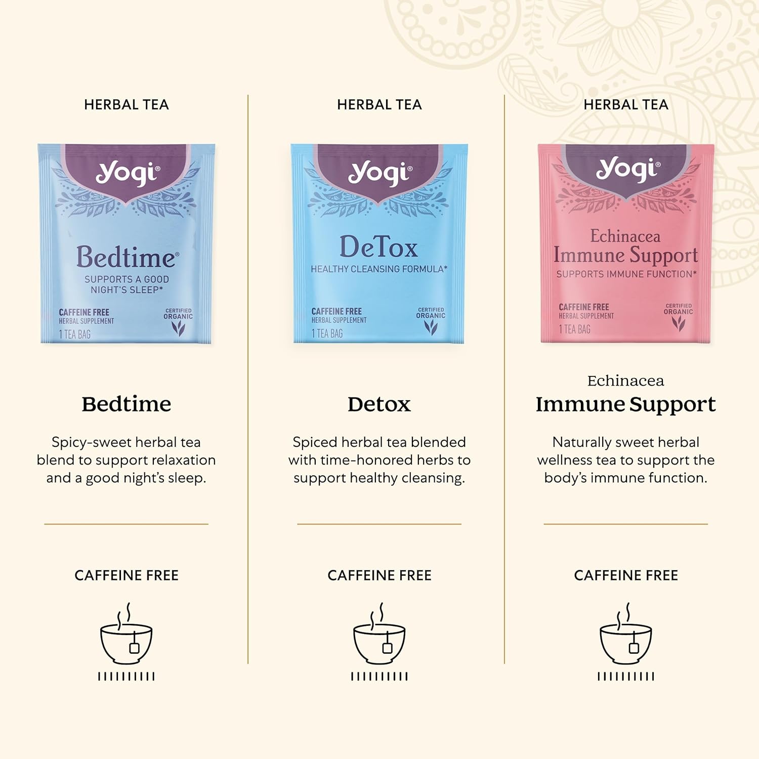 Yogi Organic Tea Sampler Gift Box (45 Tea Bags) Assorted Delicious Wellness Blends - 9 Favorite Herbal, Green & Black Varieties - Image 3