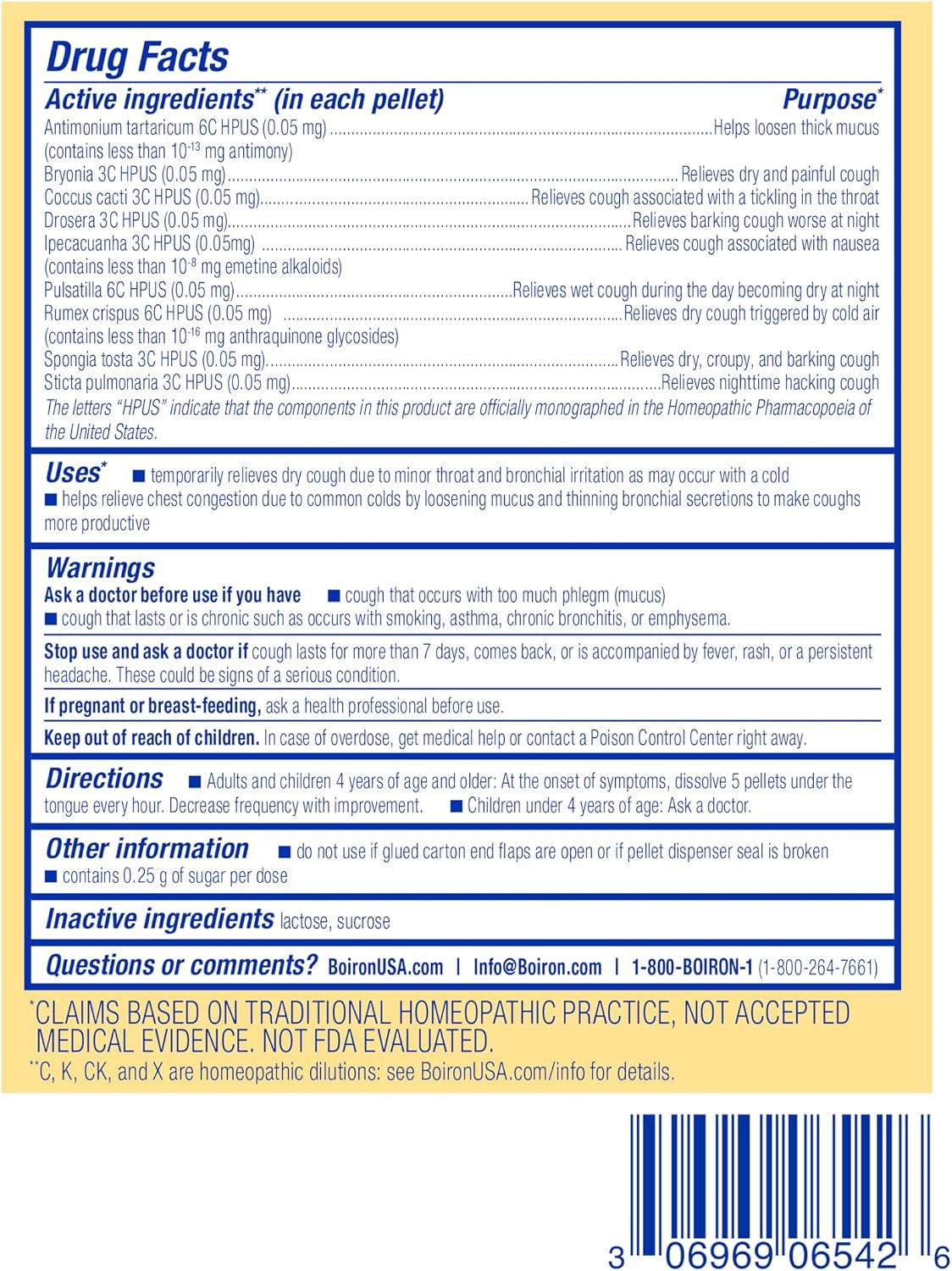 Boiron Chestal Pellets for Cough and Mucus Relief, Nasal or Chest Congestion, and Sore Throat Relief - 2 Count (160 Pellets) | For Cough and Mucus Relief, Nasal or Chest Congestion, and Sore Throat Relief. Size: 2 Count (160 Pellets). - Image 6