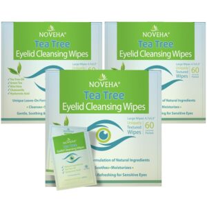 NOVEHA 180PCs Tea Tree Oil Eyelid &...