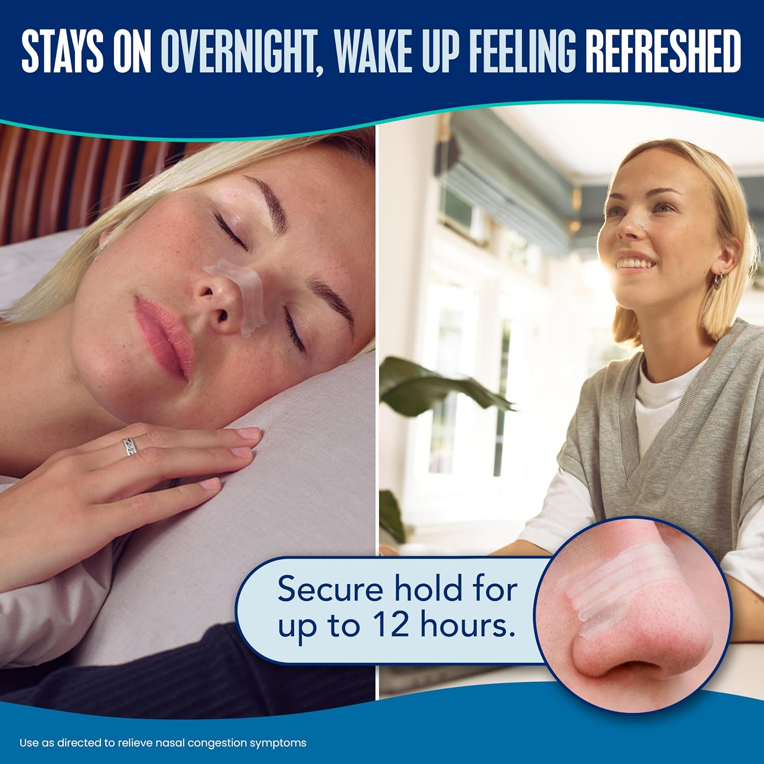 Breathe Right Nasal Strips, Extra Strength, Nasal Congestion, Clear, 26ct | Opens nose and increases nasal airflow, helps relieve nasal congestion for better breathing, drug-free, use anytime, anywhere - Image 4