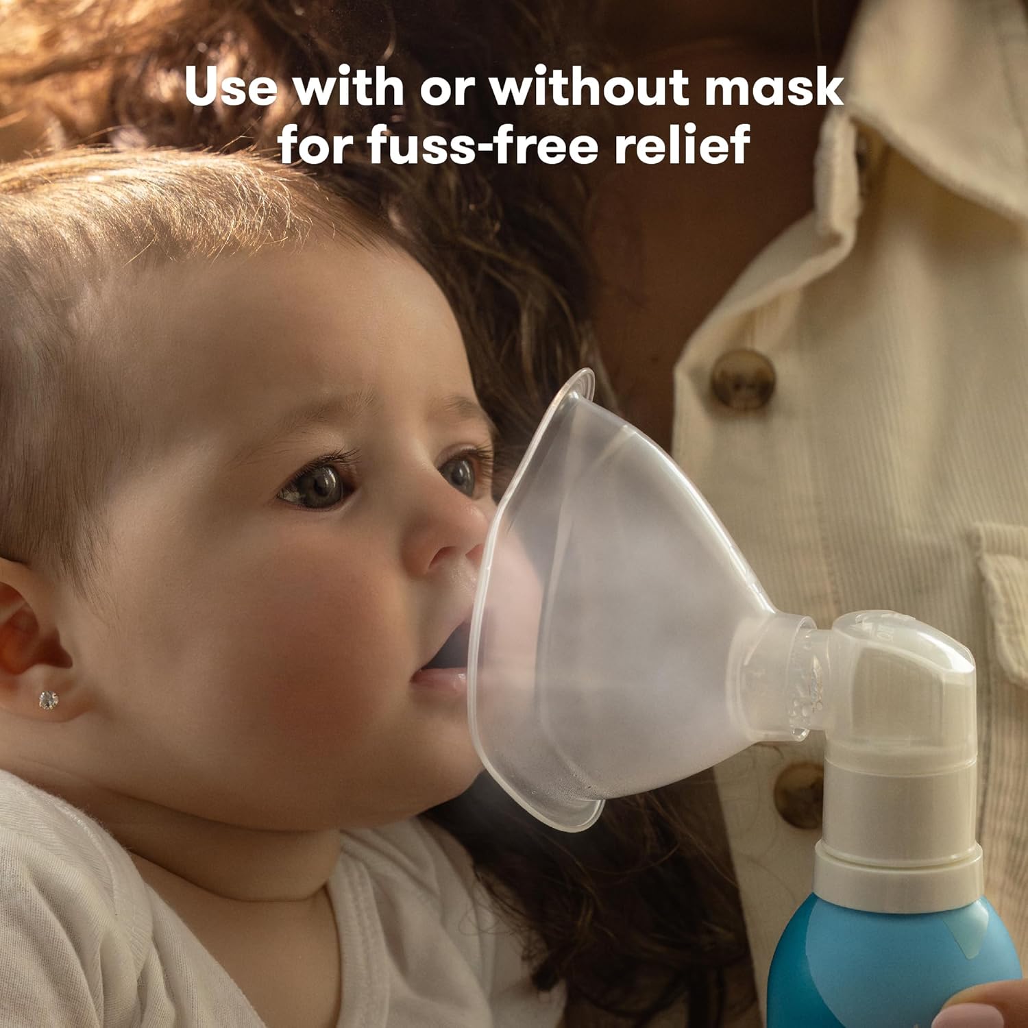 Frida Baby NoseFrida Saline Mist Nasal Inhaler, Decongestant Spray for Congestion & Allergy Relief for Babies + Kids, Nasal Saline Spray, Soothes Stuffy Nose & Sore Throat, Includes Mask - Image 4