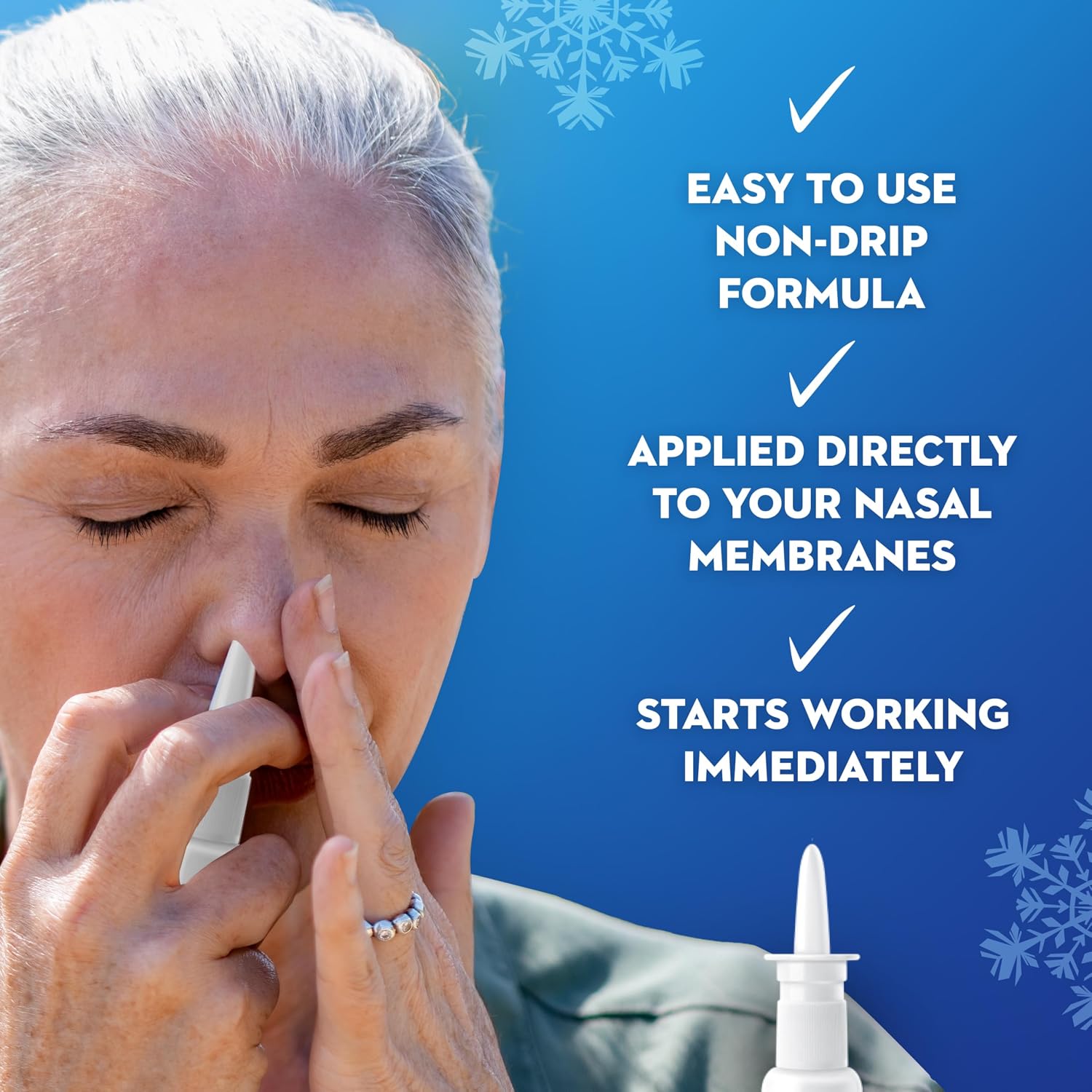 Mucinex Sinus-Max Nasal Spray Decongestant, 12 Hour Over-The-Counter Medication Nose Spray for Sinus Relief, Nasal Decongestants for Adults & Sinus Congestion, Clear & Cool 3/4 Fl Oz(22ML) - Image 4