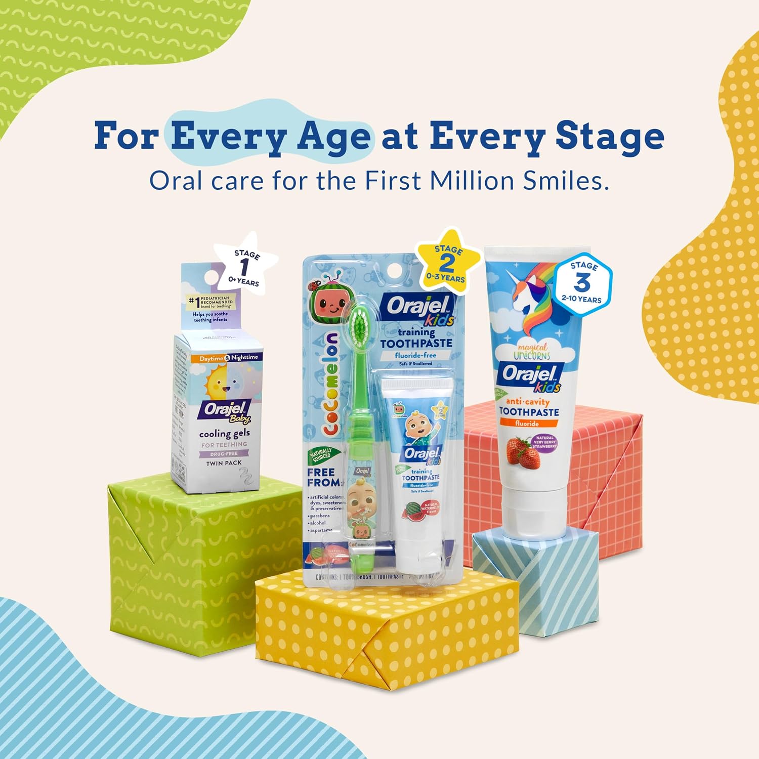 Orajel Baby Daytime & Nighttime Cooling Gels for Teething, Drug - Free, #1 Pediatrician Recommended Brand for Teething*, Two 0.18oz Tubes | Drug-Free, Soothes Teething Infants, Safe for Babies Age 0+, #1 Pediatrician Recommended Brand for Teething - Image 5