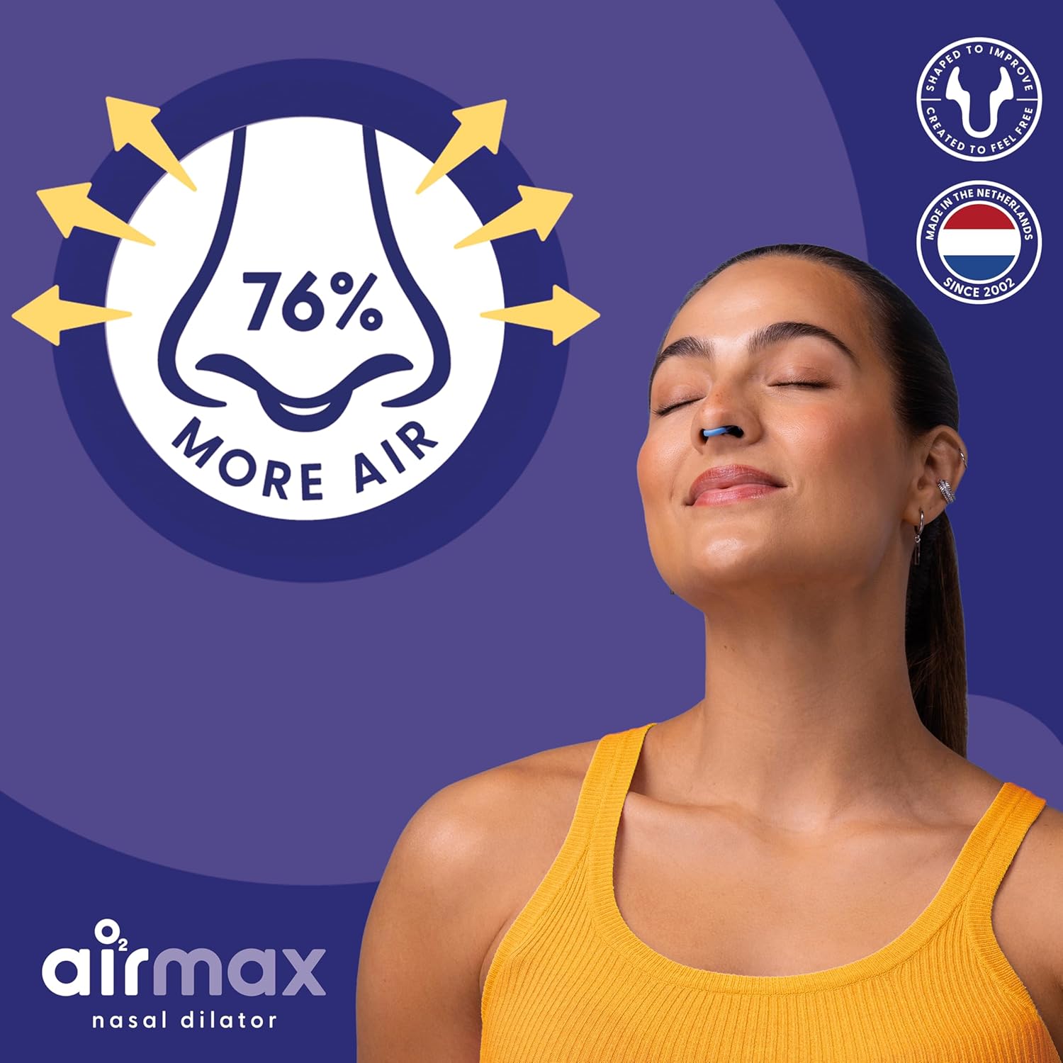 Air Max Nasal Dilators Trial Pack - Anti Snoring Devices - 76% More Airflow for Better Breathing & Against Nasal Congestion - Guaranteed Fit (1x Small & 1x Medium) - Reusable - Image 2