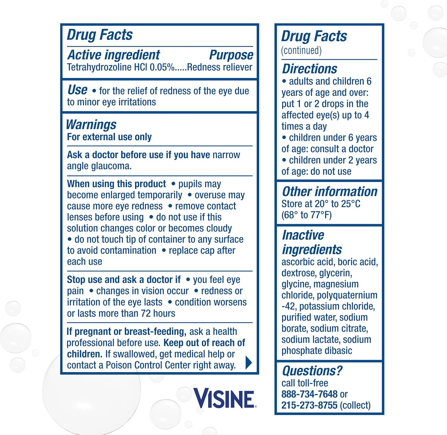 Visine Red Eye Comfort Redness Relief Eye Drops, 0.5 fl. oz | Works Fast, Immediate & Essential Relief, Refreshing Feel, For Minor Irritations & Computer Use - Image 8