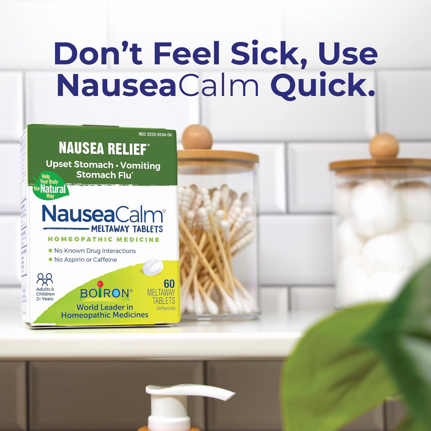 Boiron NauseaCalm Relief for Upset Stomach, Nausea, and Vomiting Due to Stomach Flu, Overindulgence, or Motion Sickness - Non-Drowsy - 60 Count - Image 5