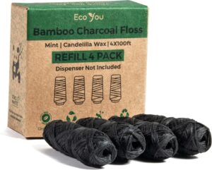 Bamboo Charcoal Dental Floss | Mint...