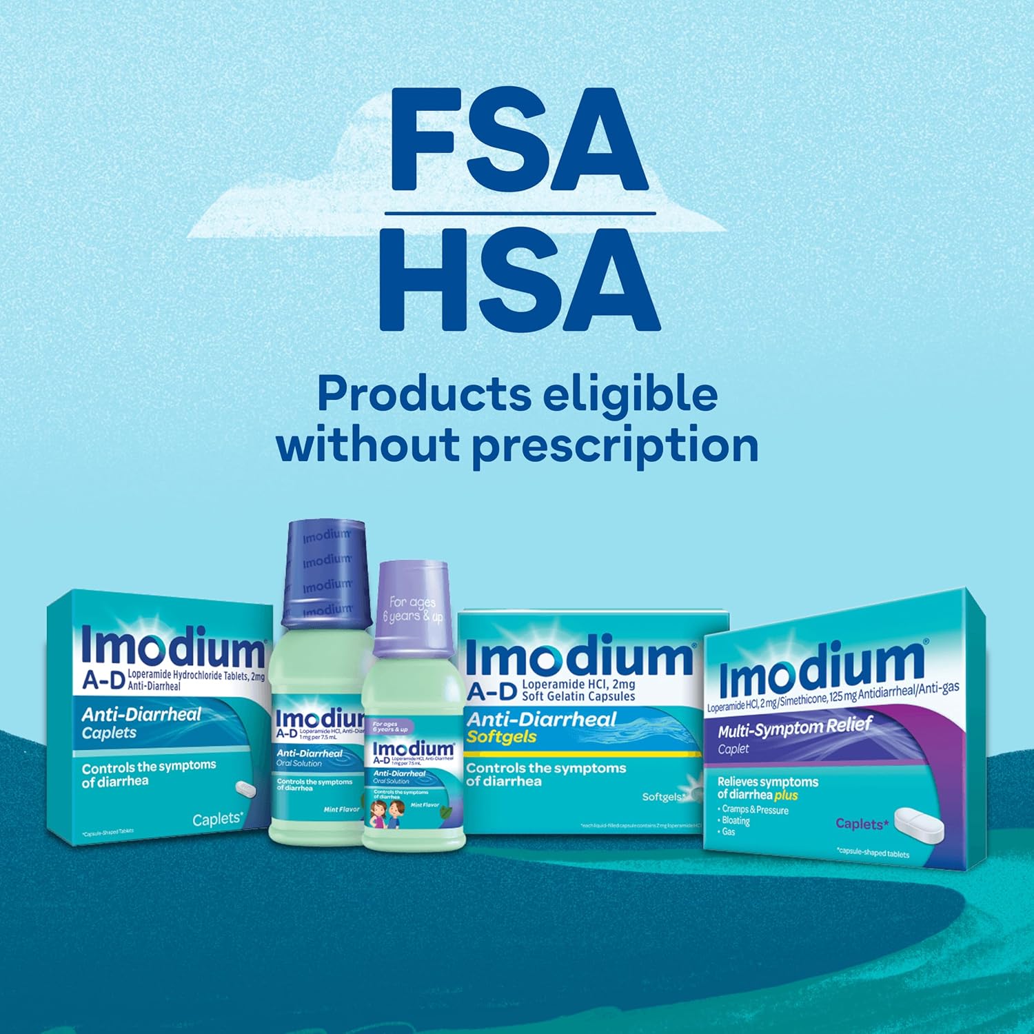 Imodium A-D Diarrhea Relief Caplets, Loperamide HCl, 6 ct | Anti-Diarrheal Medicine, Controls Acute & Traveler's Diarrhea Symptoms - Image 7