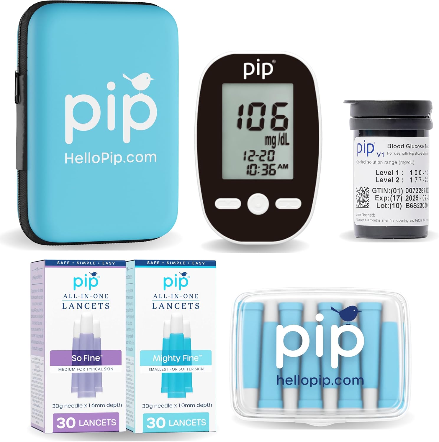 Pip Blood Glucose Monitor Kit ̵...