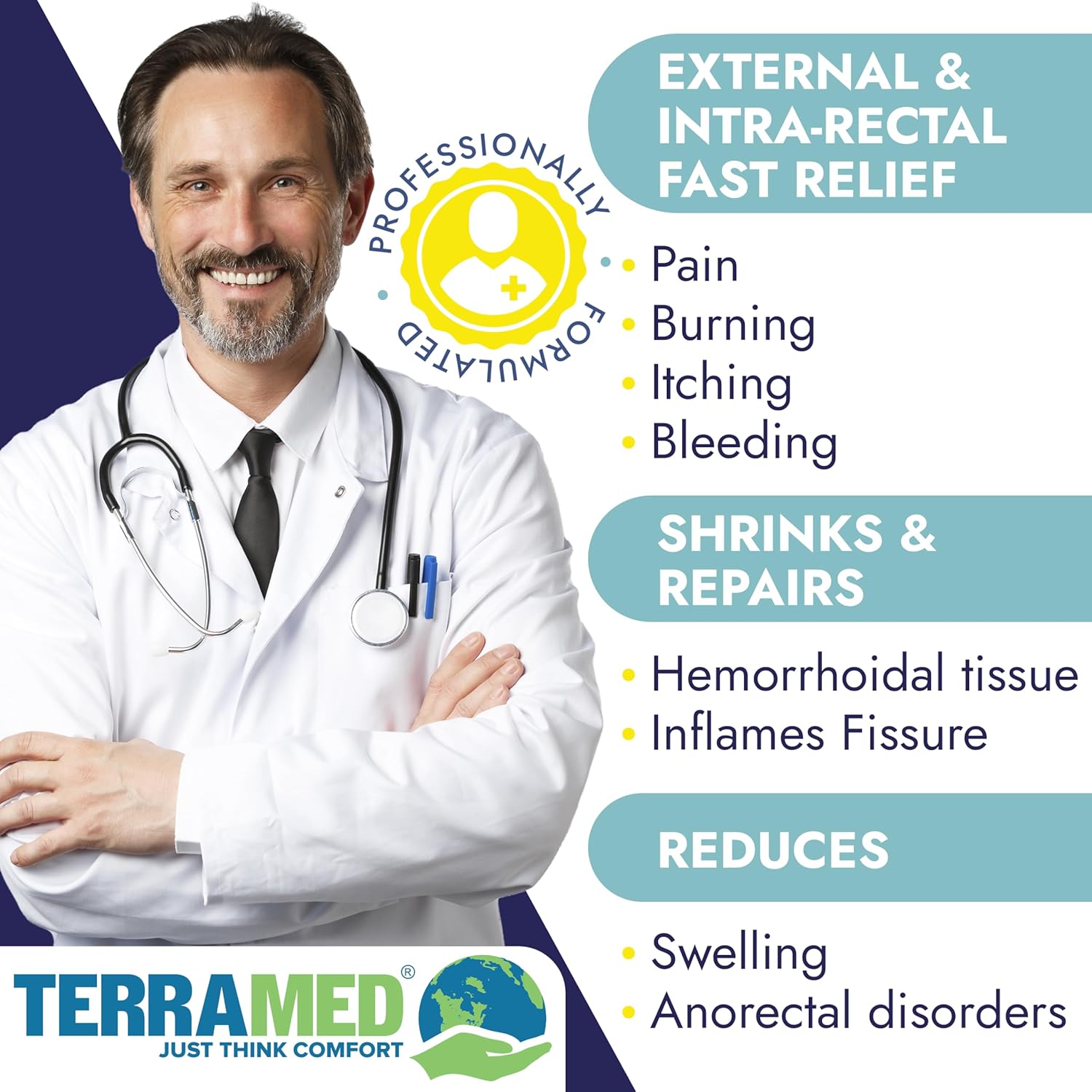 Hemorrhoid Ointment, Hemorrhoid Treatment for Swelling & Itching, 7 Count | Hemorrhoid & Fissure Ointment, Fast & Effective Relief, Reduces Swelling, Itching, Discomfort, Advanced Formula, 7 Count - Image 3