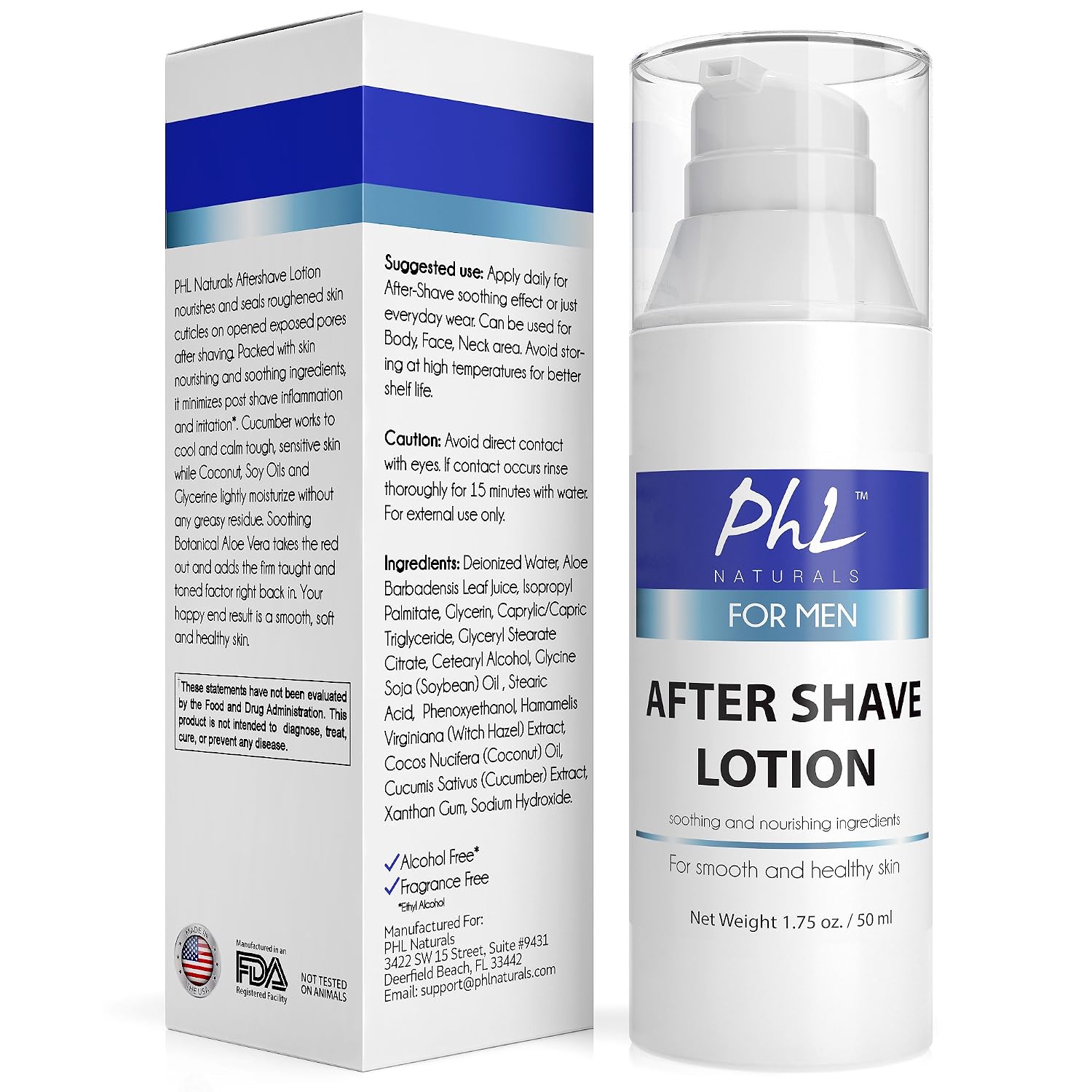 Unscented Aftershave for Men – Fragrance-Free, Alcohol-Free After Shave Lotion for Sensitive Skin – Soothes, Prevents Razor Burn, Moisturizes – 1.75 oz - Image 5