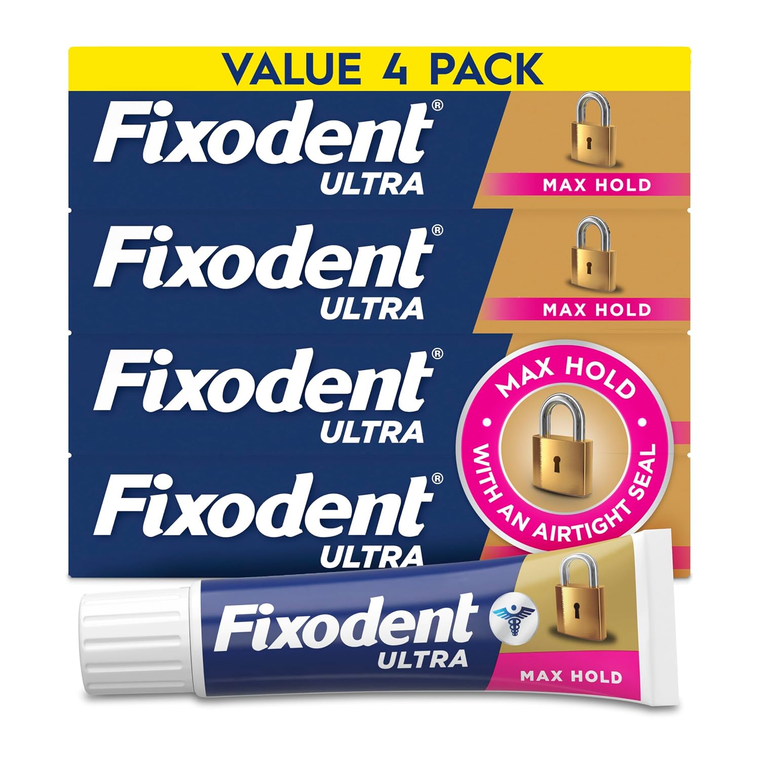 Fixodent Ultra Max Hold Denture Adh...
