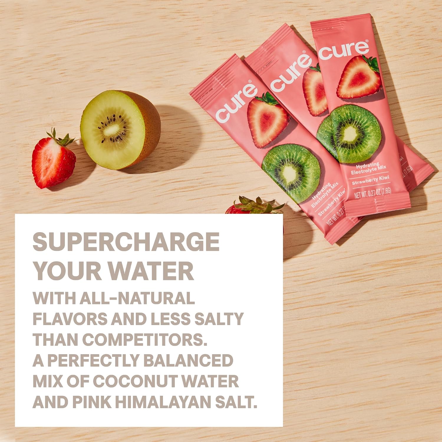 Cure Hydration - Electrolyte Drink Powder Classic Variety Pack 8 Packets | Plant-Based Dehydration Relief Mix Made with Coconut Water, No Added Sugar, Vegan, Non-GMO, Gluten Free, FSA-HSA Eligible - Image 6