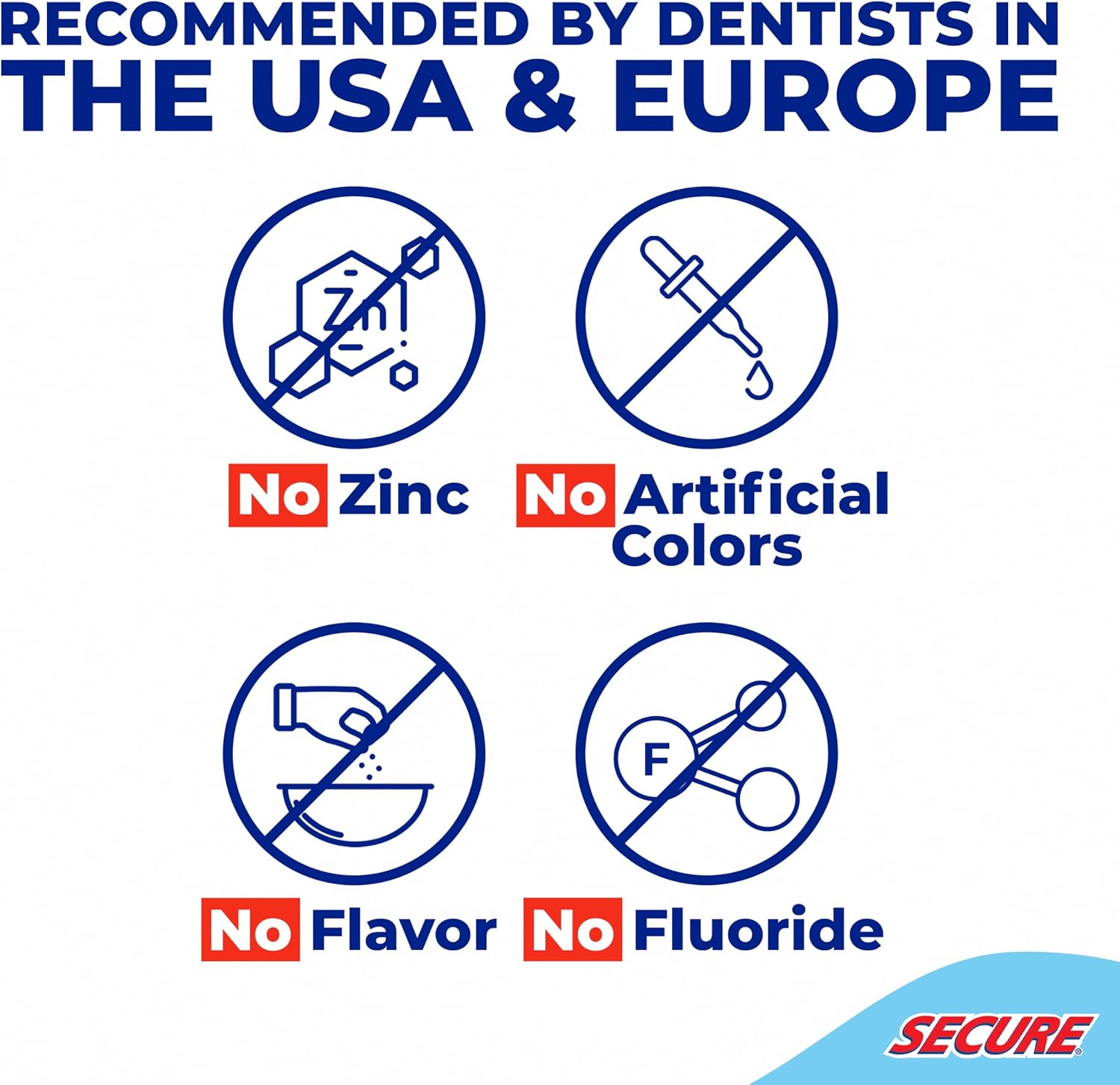 Secure Denture Adhesive Cream, Zinc Free Denture Glue, 1.4 oz | Waterproof Seal - Food Grade Ingredients - Less Adhesive, More Hold - Tube Lasts Up to 8 Weeks - Image 3