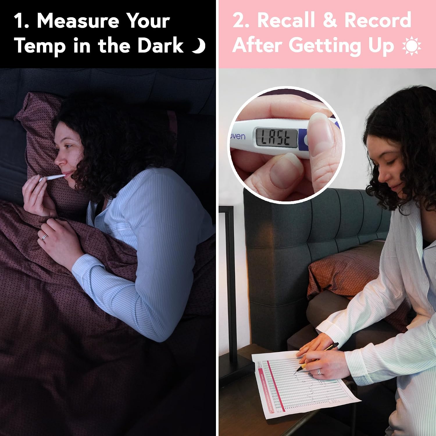 Digital Basal Body Thermometer, 1/100th Degree High Precision, Quick 60-Sec Reading, Memory Recall, Accurate BBT Thermometer for Natural Ovulation Tracking by iProven | Memory Recall, Fast & Accurate BBT Thermometer for Natural Ovulation Tracking by iProven - Image 7