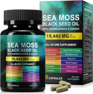 Sea Moss Black Seed Oil Ashwagandha...